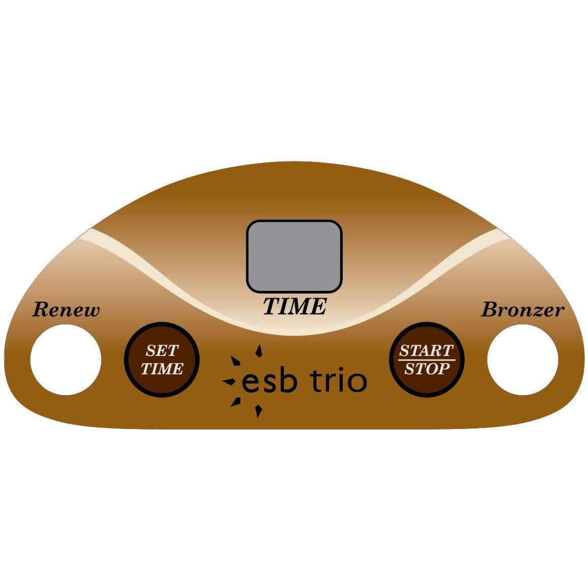 ESB TRIO Timer Overlay Timer Decal Sticker Oval Radiance 26 TRIO Tanning Beds