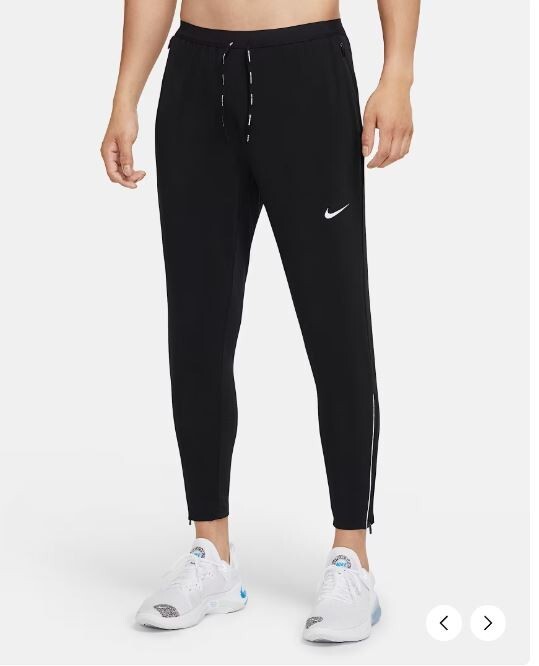 NEW MENS S M XL NIKE PHENOM ELITE WOVEN RUNNING JOGGERS PANTS BLACK CU5512 010