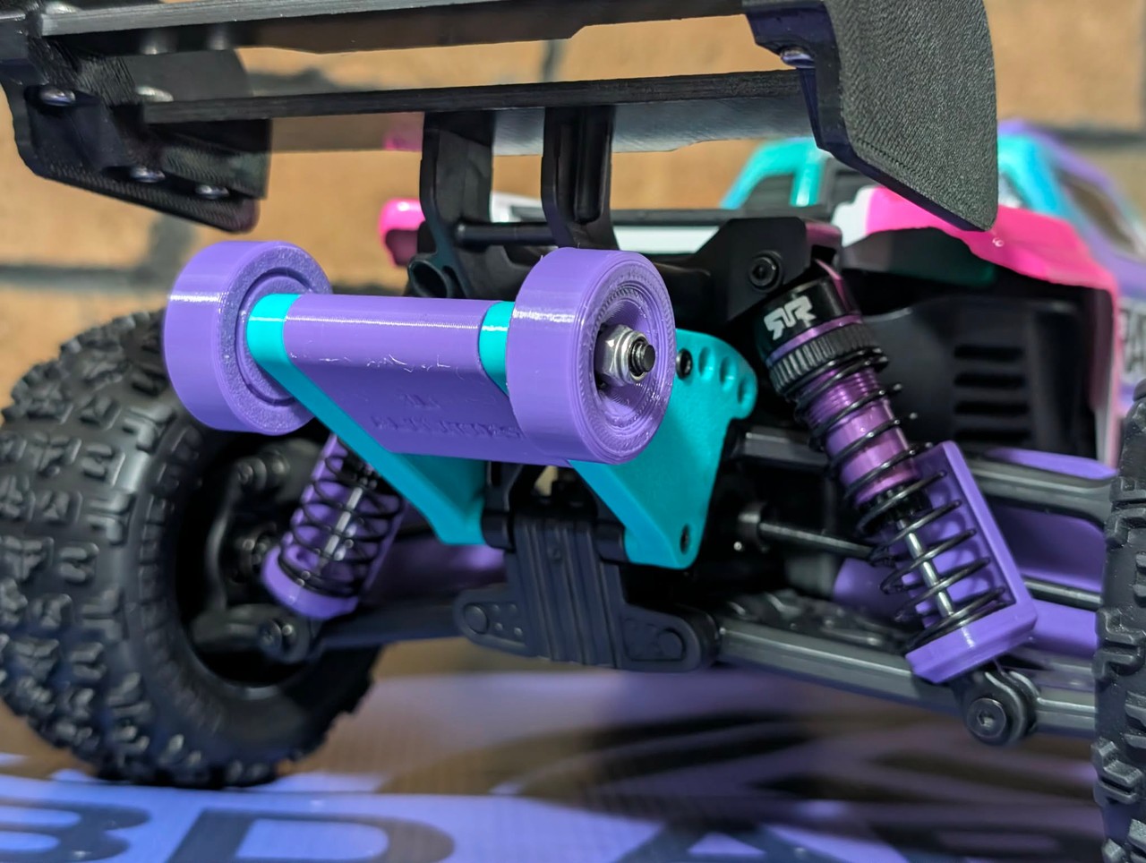 Wheelie Bar Mount (Adjustable) - Compatible w/ Mini Kraton