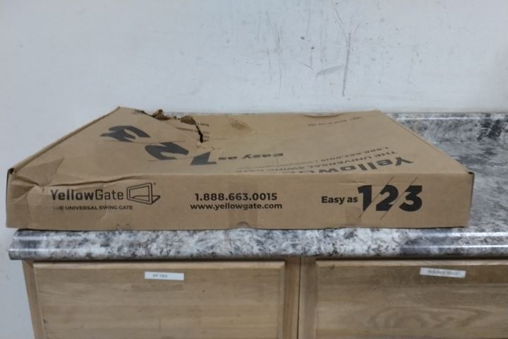 Erectastep 11792-R2 36 In Max Opening 22 In H Yellow Self Closing Safety Gate