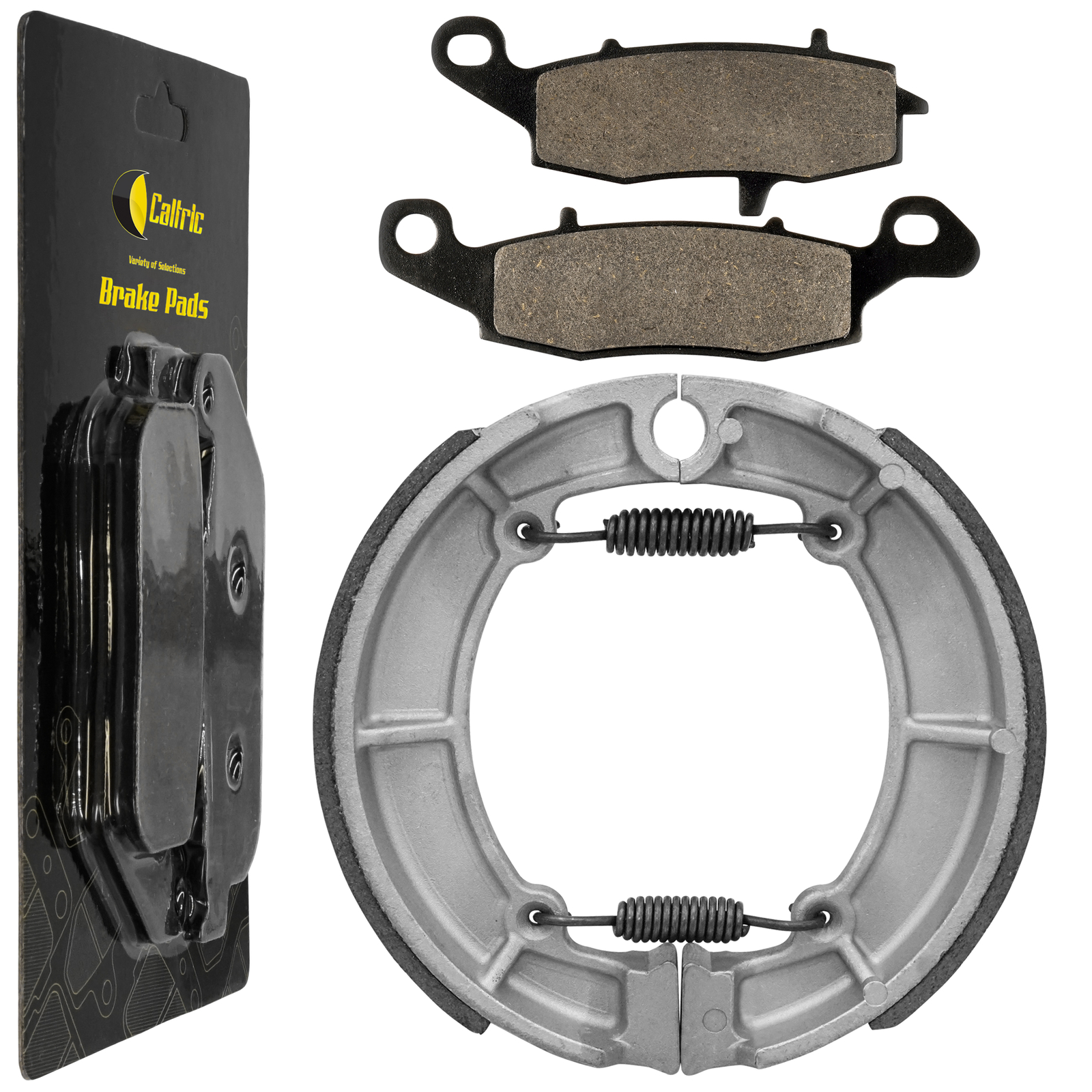 Front Brake Pads & Rear Shoes for Kawasaki VN800B Vulcan 800 Classic 1996-2005