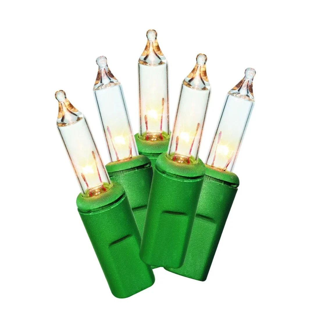 Holiday Time 100 Mini Clear Lights Incandescent Indoor/Outdoor 19.5ft Ships Free