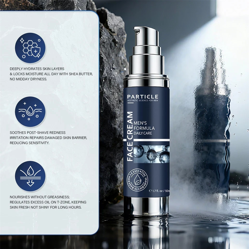 Particle Face Cream For Men 6 In 1 Anti Aging Cream Fights Eye Bags Dark Spots