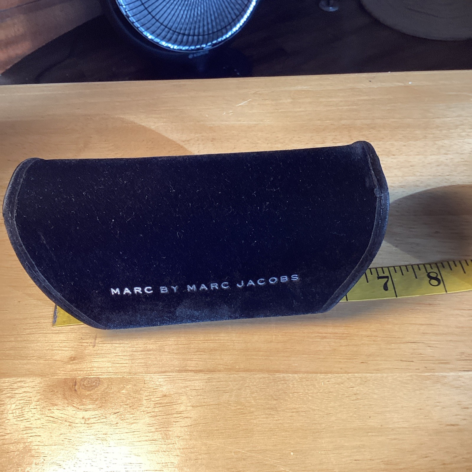 New Marc By Marc JACOBS Black Velvet Eyeglass Sunglass Case Magnetic Closure