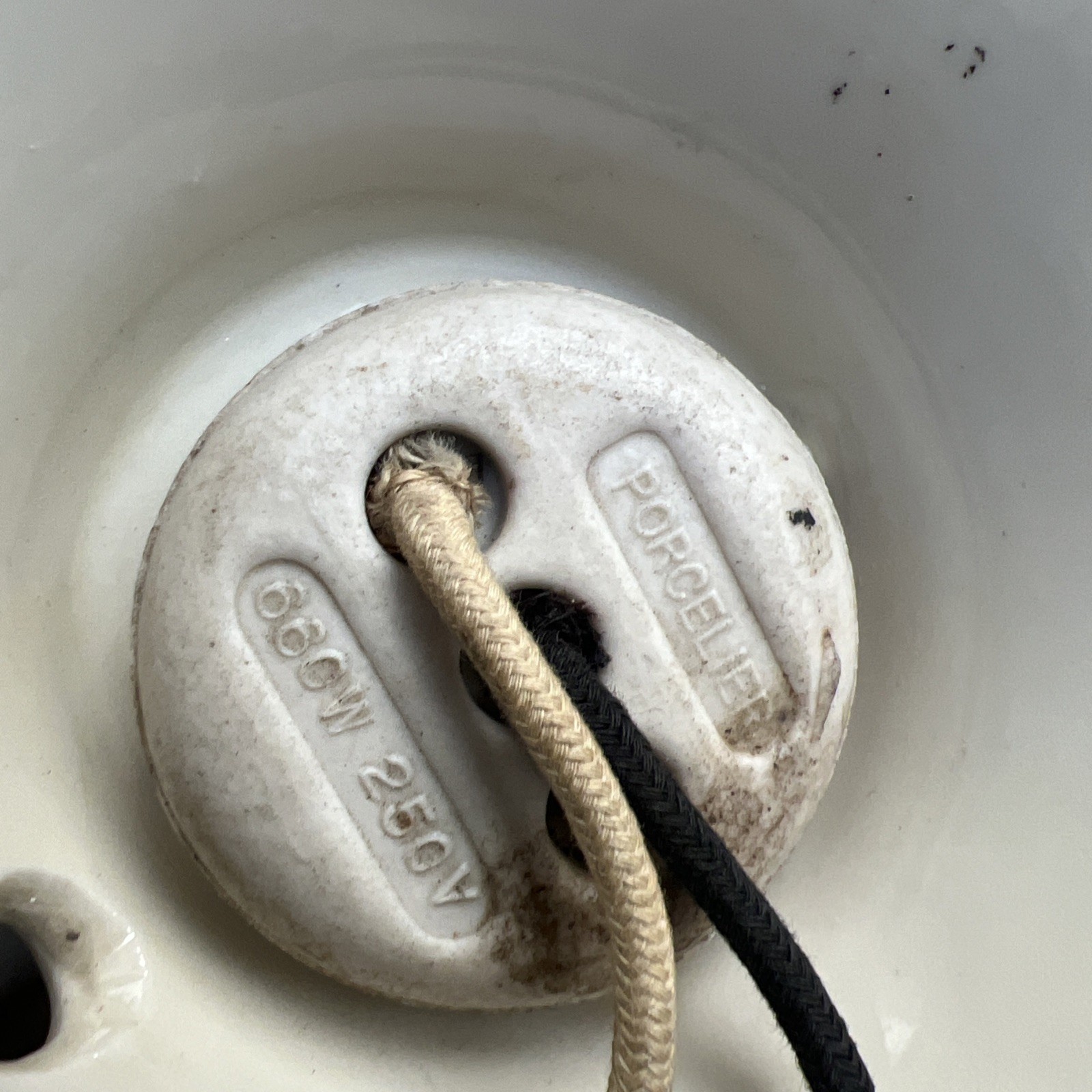 4 Antique Wall Light Sconce & Fixtures - 1 Porcelier #7H