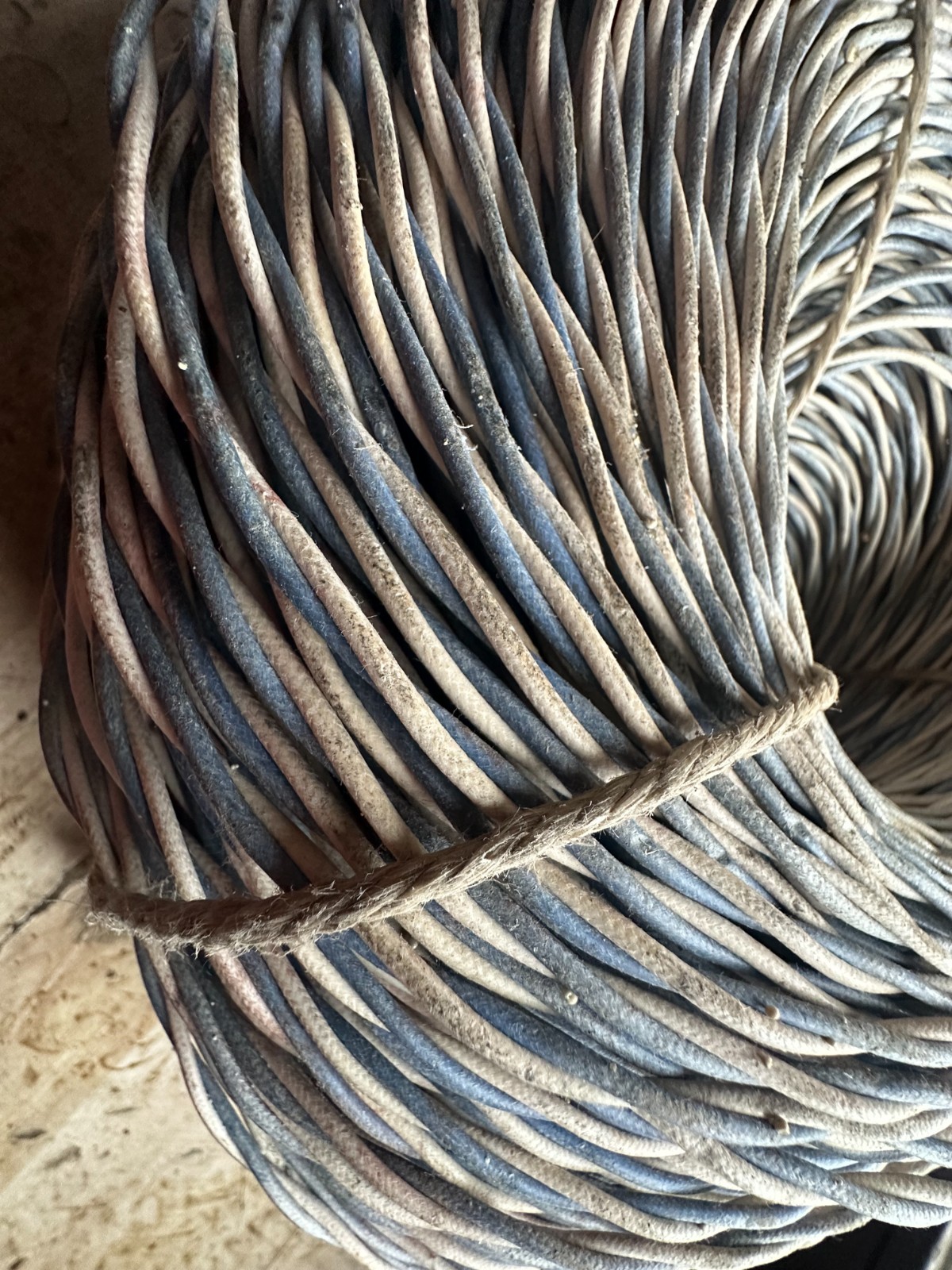 100 m Siemens 328 ft. 2 * 1 mm wire vintage 1940ies speaker cable vintage