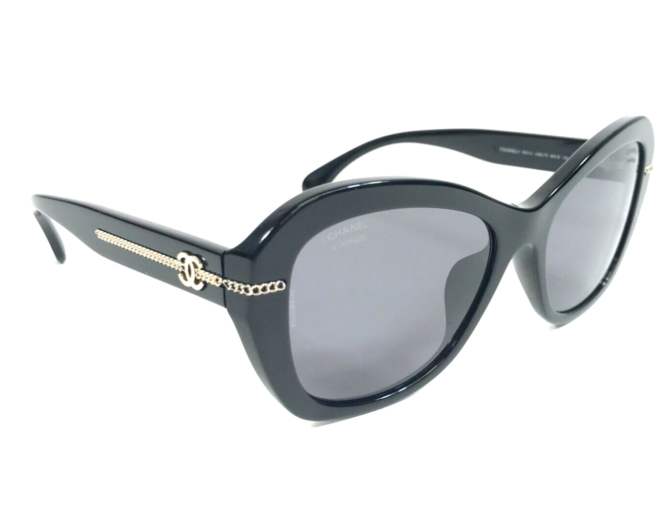 Chanel Sunglasses 5510-A c.622/T8 Black Asian Fit Frames w Gray Polarized Lenses