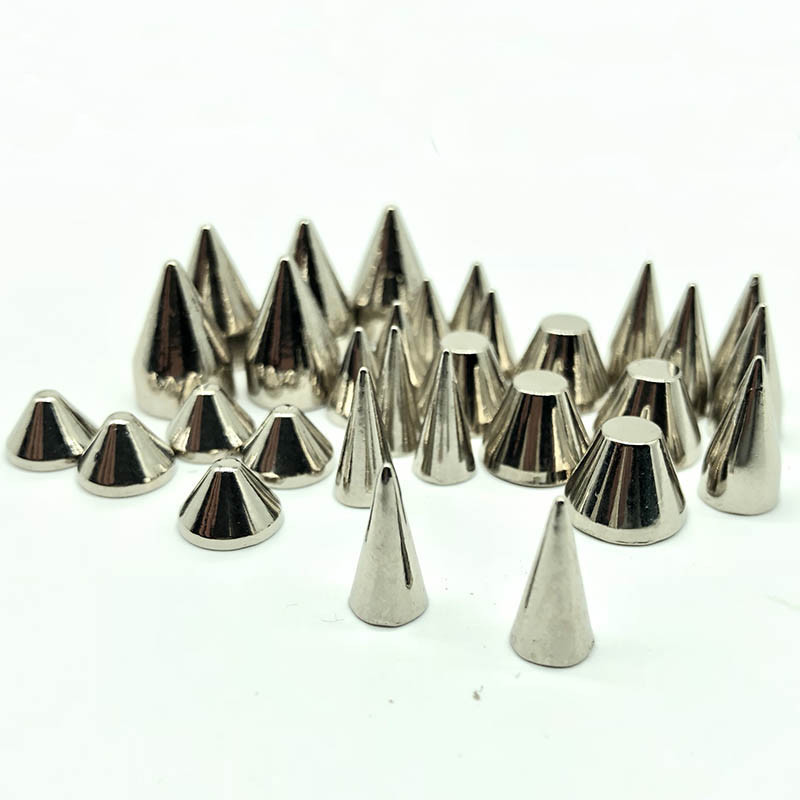 20 50pcs Silver Spots Cone Screw Metal Studs Leather craft Rivet Bullet Spikes