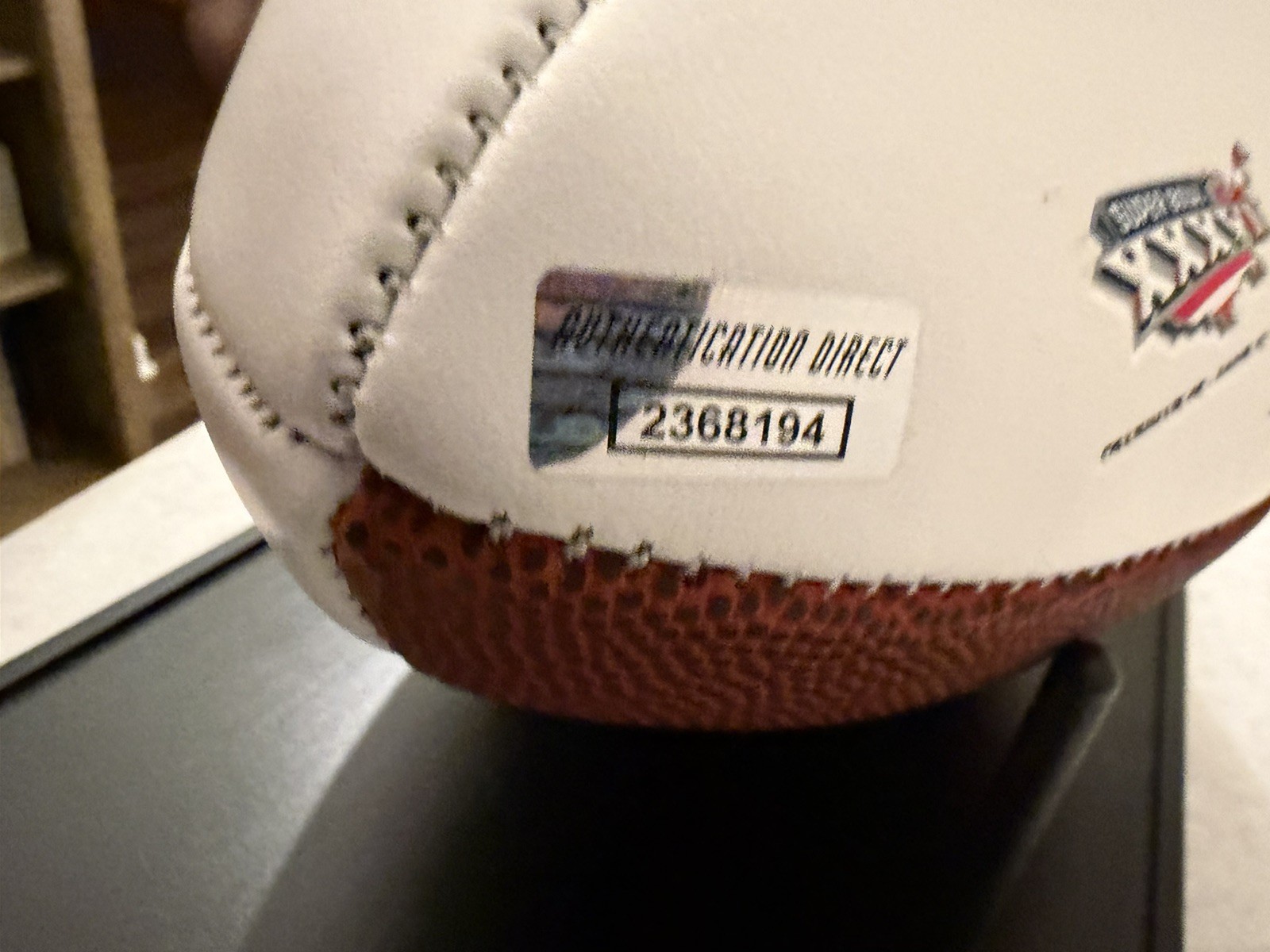 Autographed Tom Brady Signed Football w/COA New England Patriots