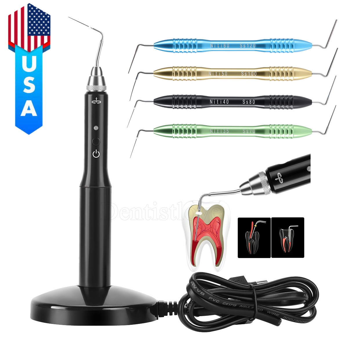 Sistema de Obturación Dental Endodóntica/Condensador Caliente Guta-percha Punta