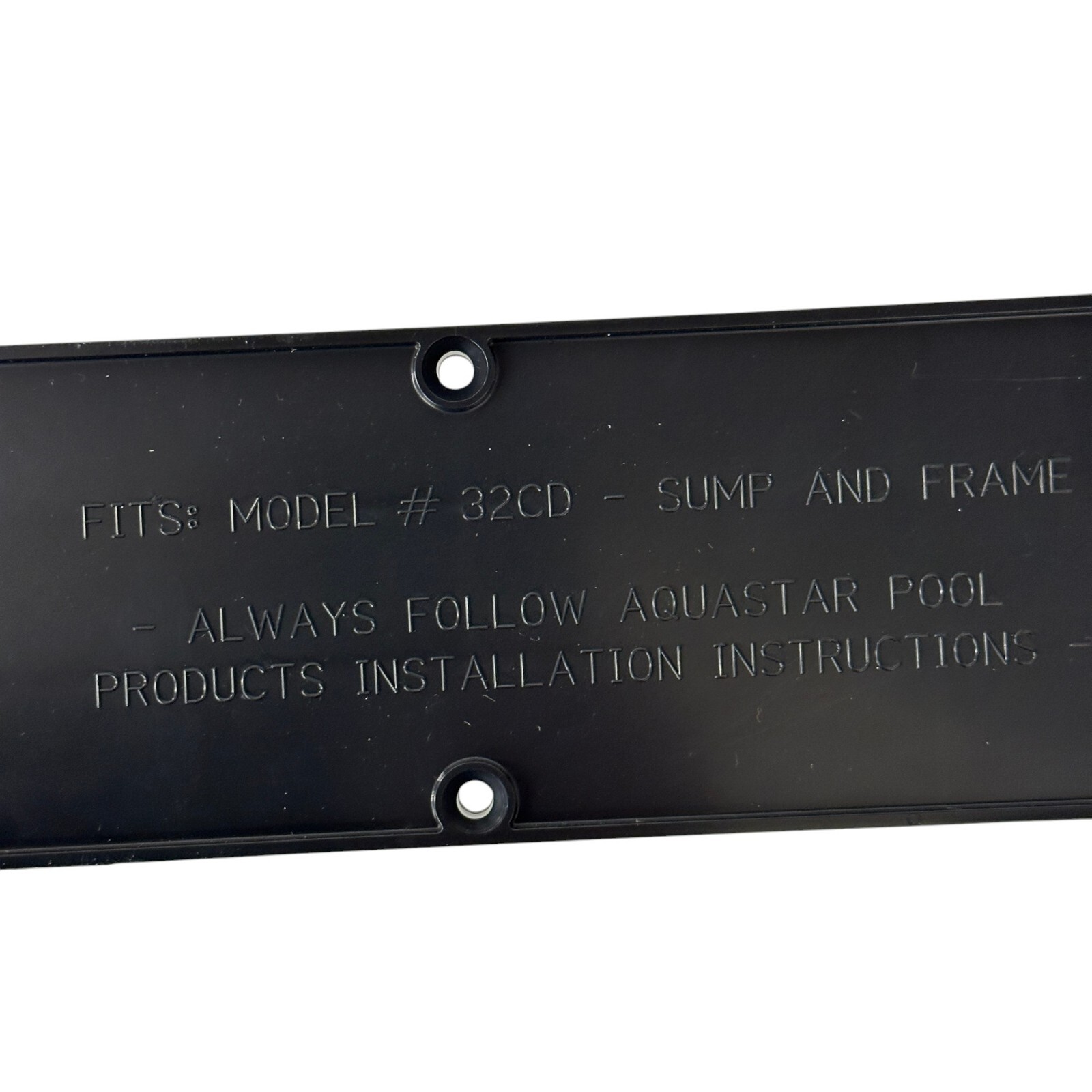 AquaStar 32CDP101 Paramount 3 Port Sump for BuzzTop Channel Drain PVC 32in
