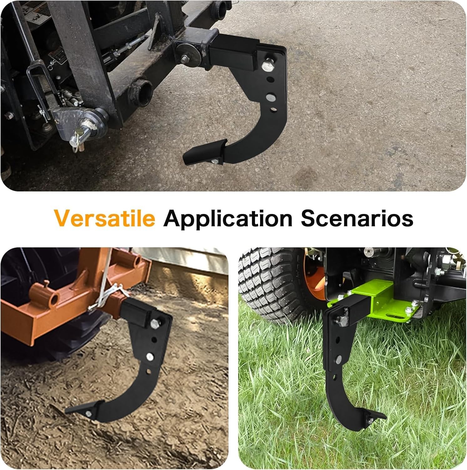 Hitch Mounted Ripper W/ Adjustable Shank Plow for ATV/UTV Tractor W/ 2" Receiver