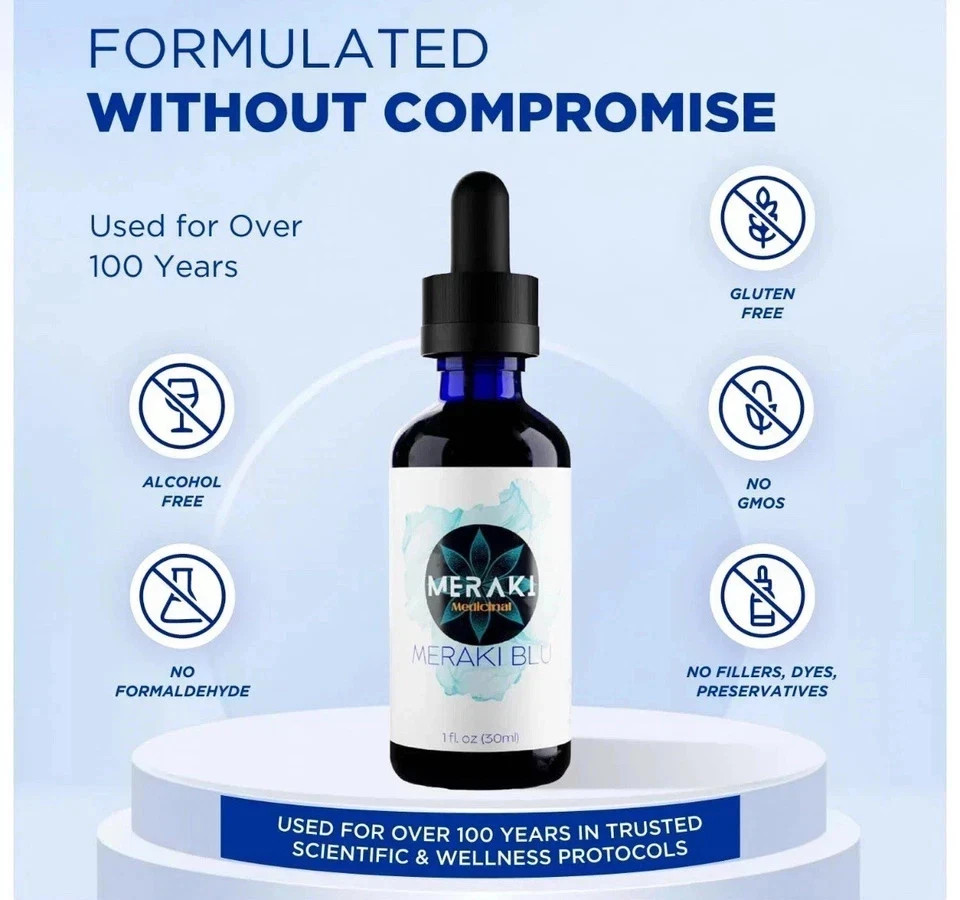 Meraki Blue – Cognitive and Cellular Support - Brand New In Box