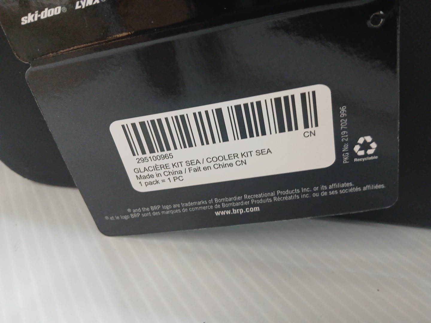 Sea-Doo 14 L Cooler Bag 295100965 Magnetic Clousure, Hardlined Interior Straps