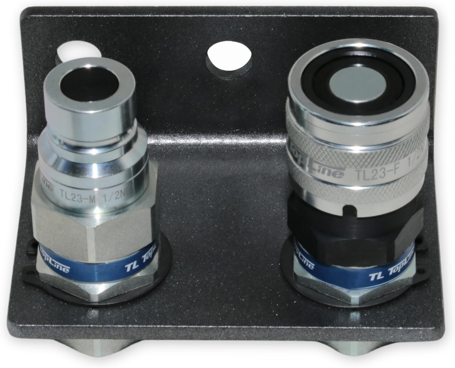 1/2" NPT Thread Flat Face Hydraulic Quick Couplers with Mounting Bracket TL23B-2