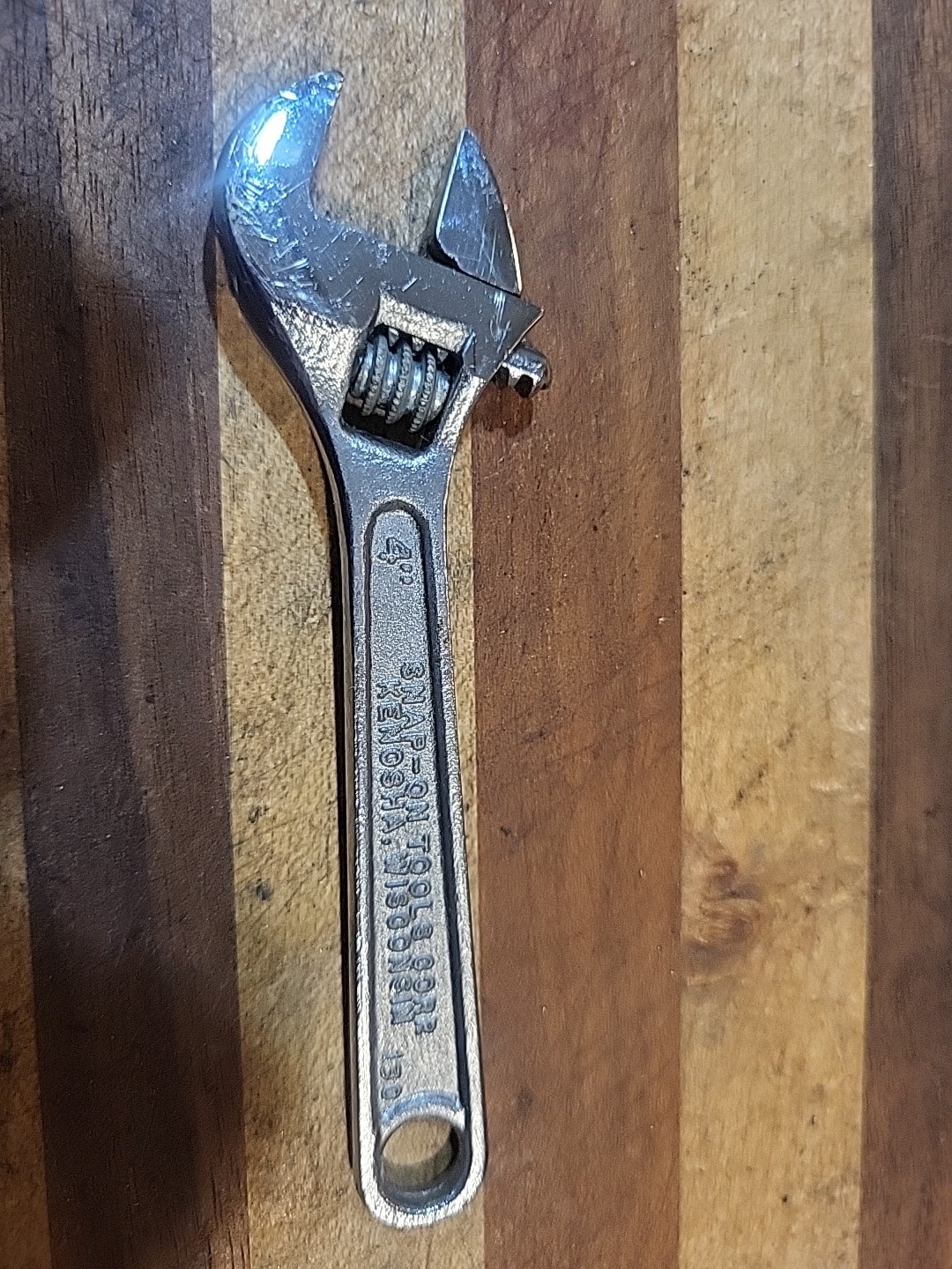 Snap-on Blue Point 4" Adjustable Wrench Forged Steel #130 🇺🇸 EUC🔥