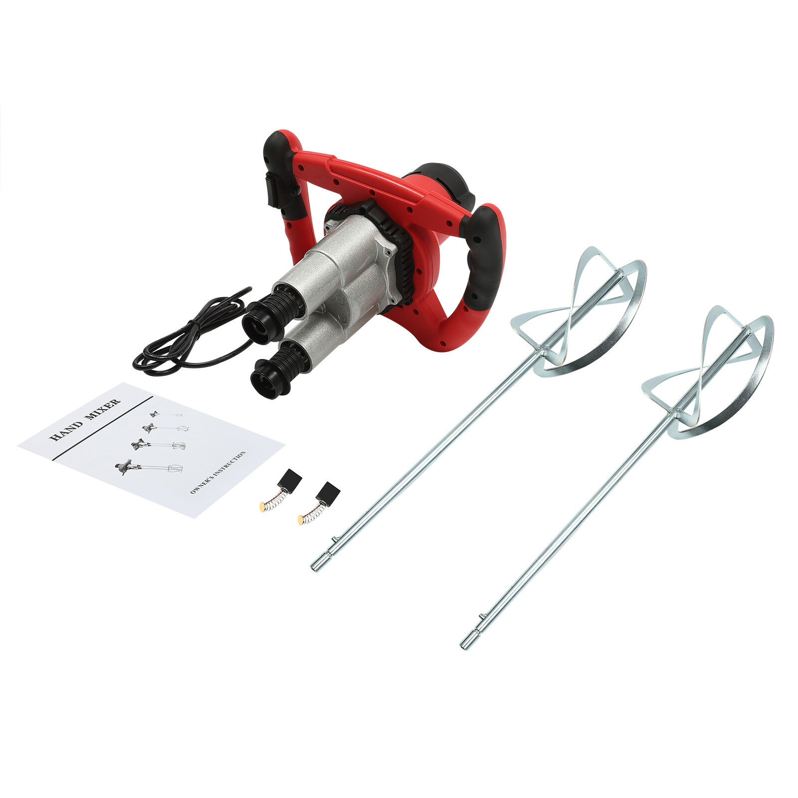 2800W Paint and Mortar Stirrer 2-Gear Concrete Stirrer Hand Mixer 6 Speeds