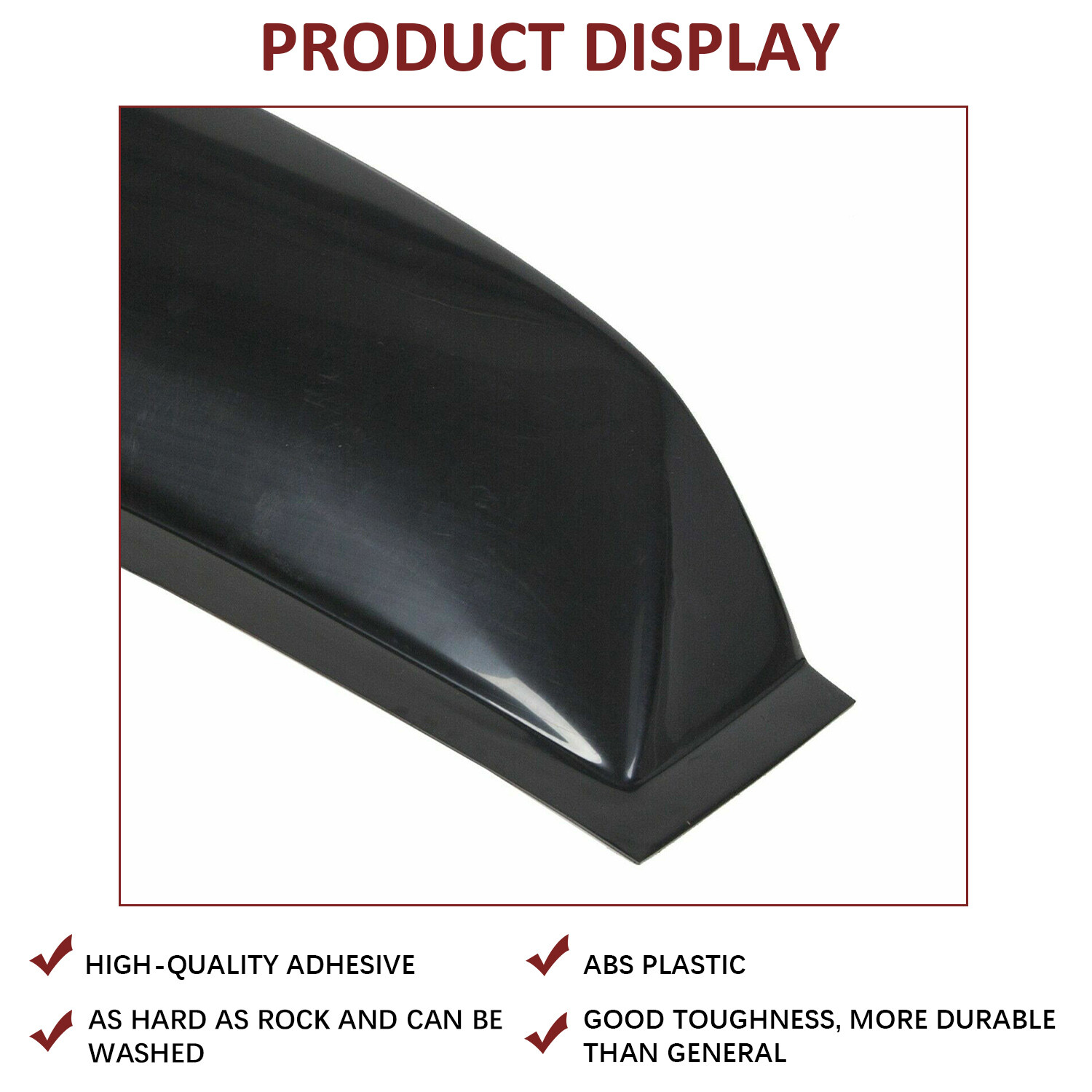 For 2006-2015 Honda Civic 4DR Sedan ABS Rear Window Roof Vent Visor Spoiler Wing