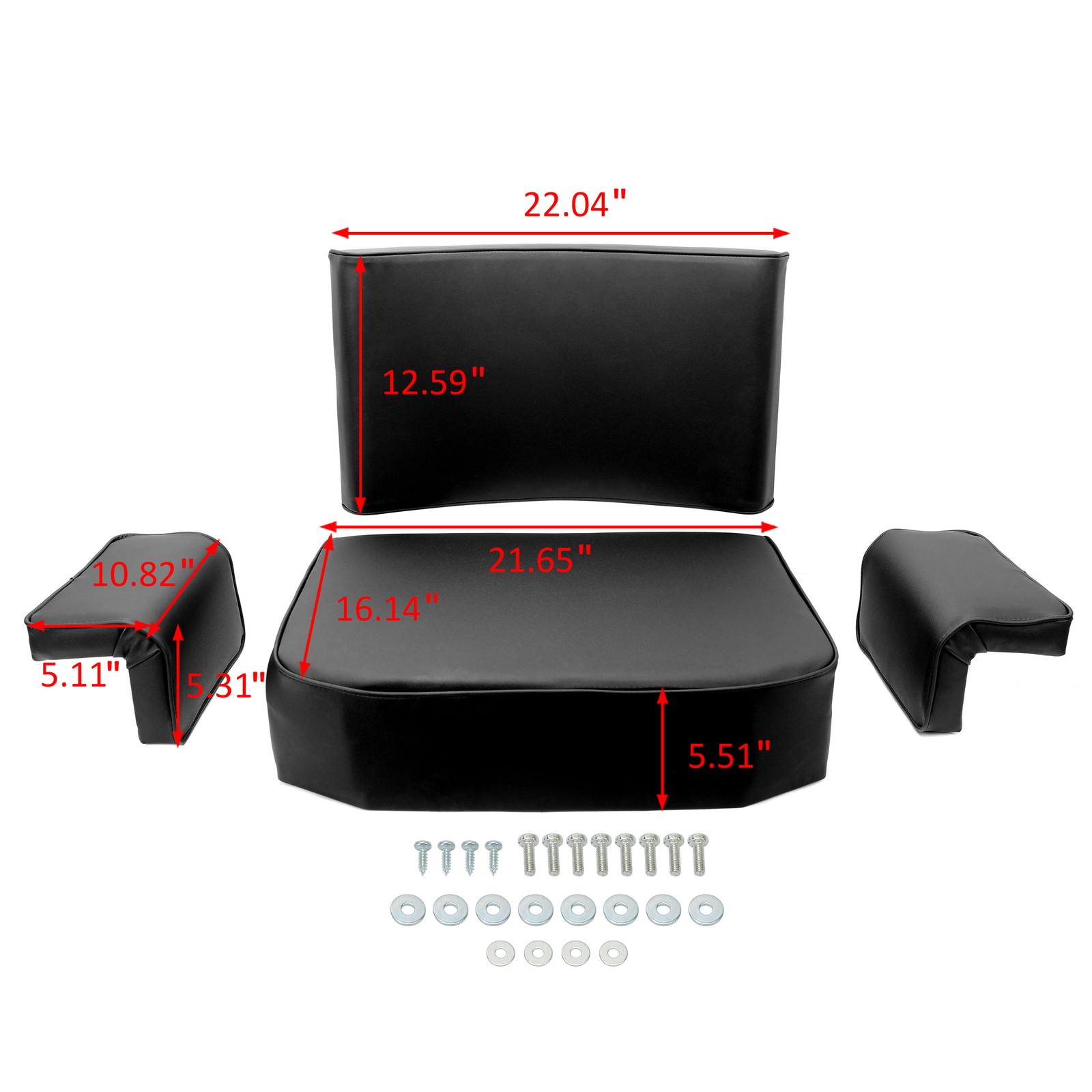 Seat w/Arm Rest+Backrest For JOHN DEERE CRAWLER DOZER 420 430 440 1010 2010