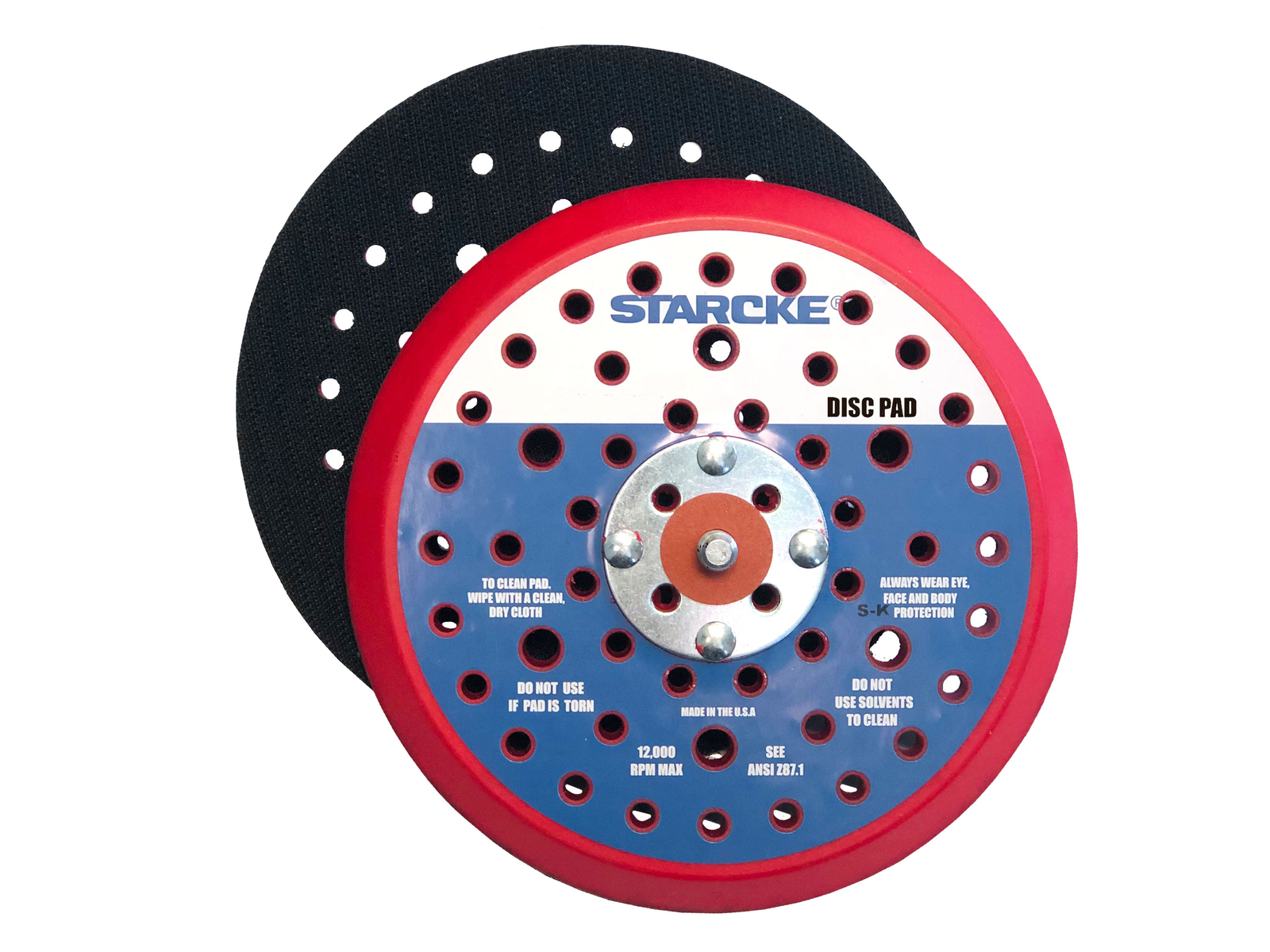 Starcke Premium 5" Multi Hole Disc Hook and Loop Medium Sander Backing Pad