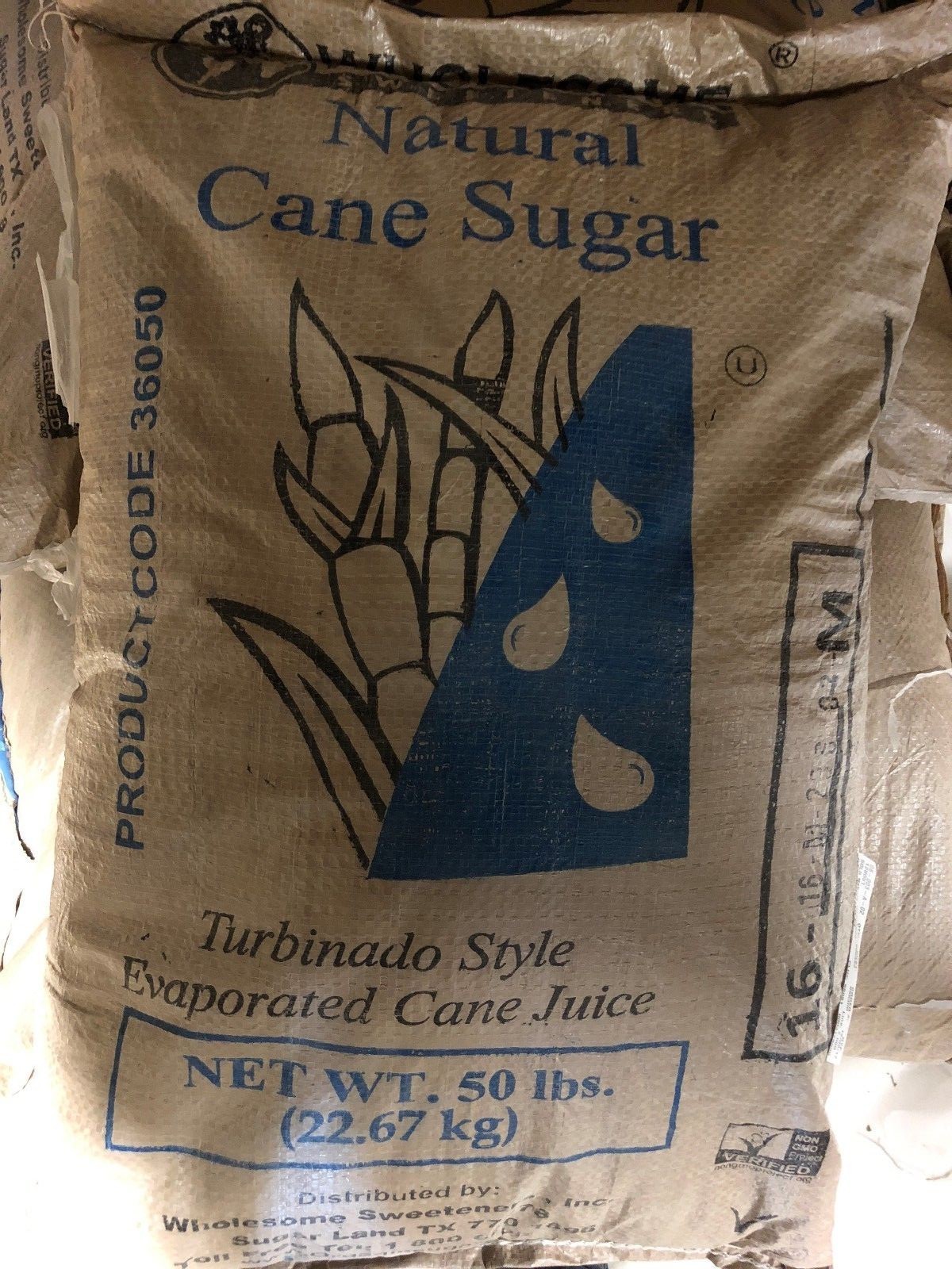 Turbinado Natural Sugar 50# bag