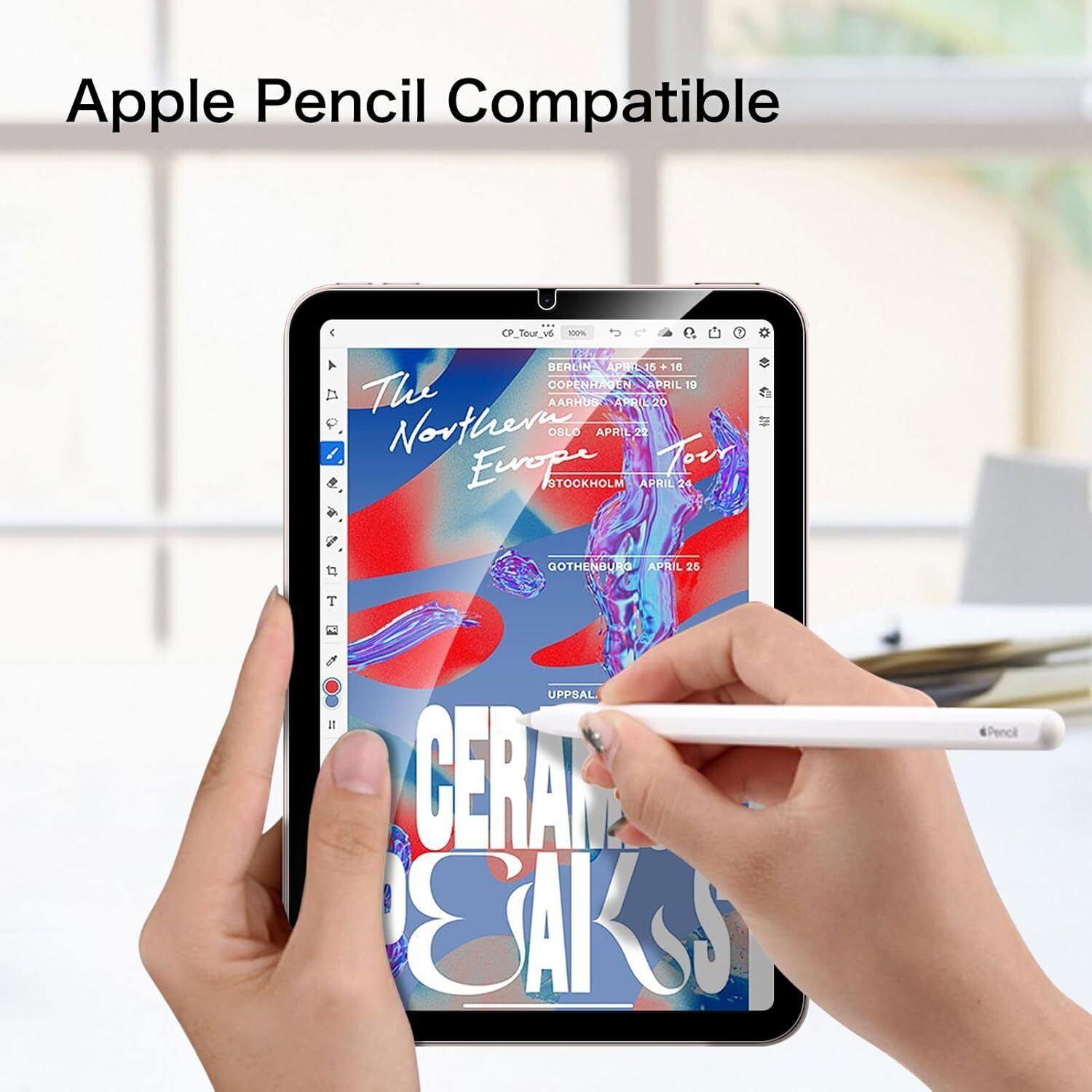 [2 Pack] Tempered Glass Screen Protector for iPad Mini 7 (A17 Pro) / iPad Mini 6