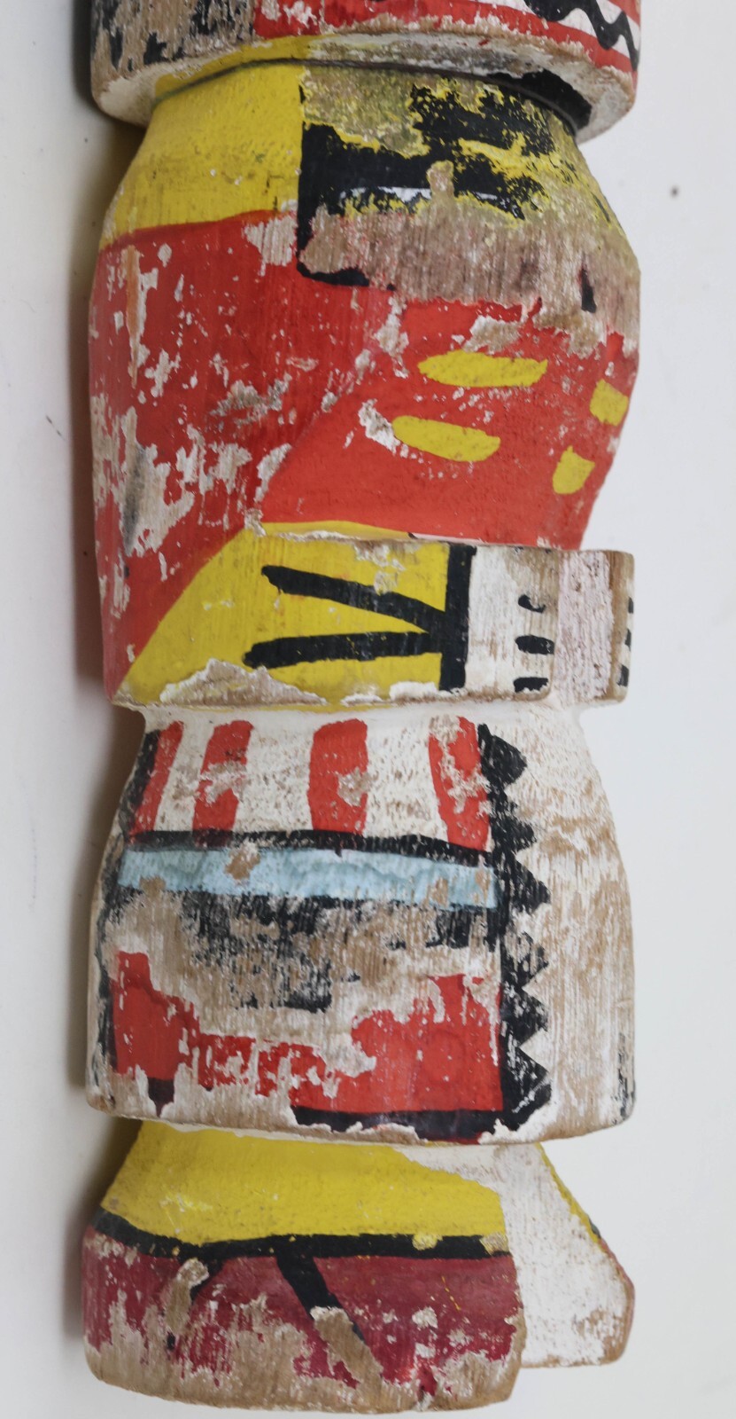 Four Antique Hopi Kachina Dolls Pueblo Indian Painted Wood Carved Sculptures VTG