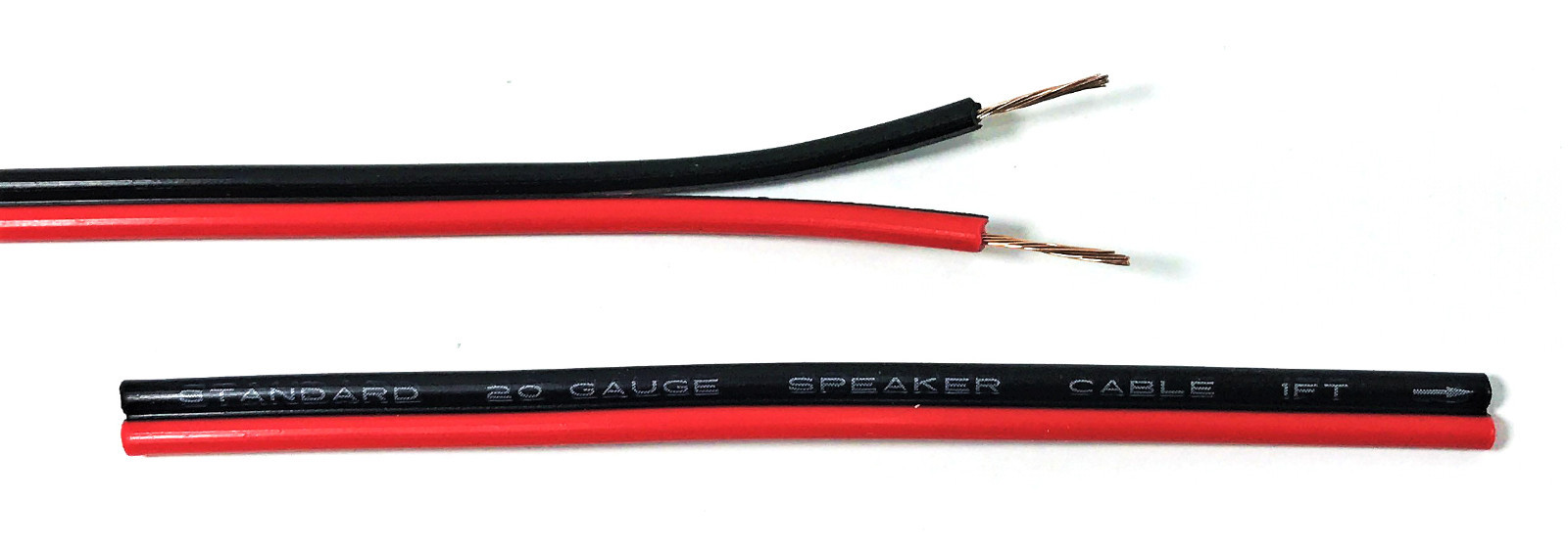 30' ft Red Black 20 Gauge SPEAKER WIRE Cable Home Car Audio Wiring 12V DC Power