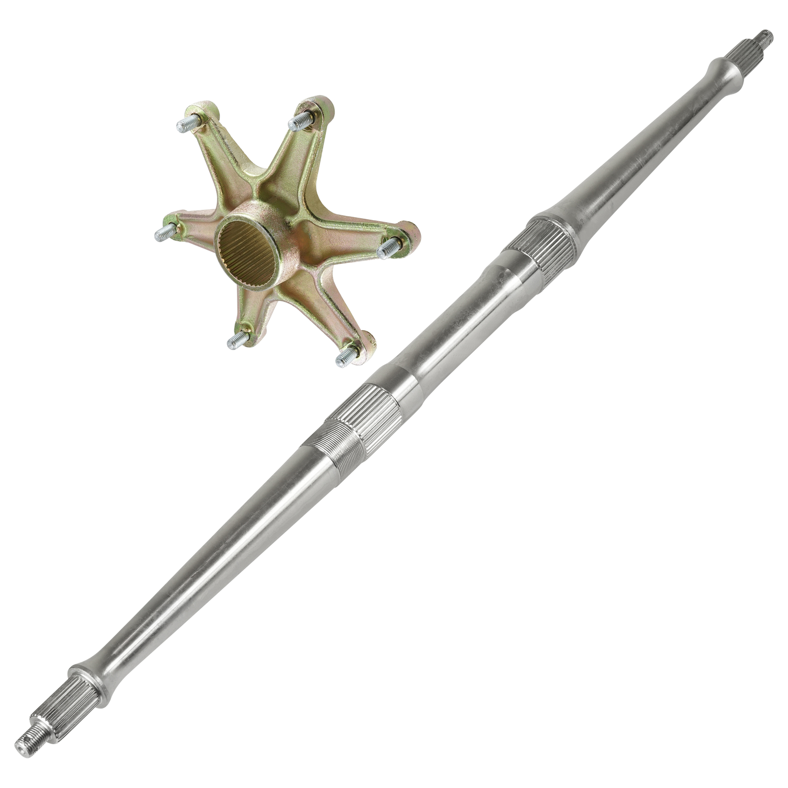 Rear Axle Shaft w/ Sprocket Axle Collar for Yamaha Warrior 350 YFM350 1989-2004