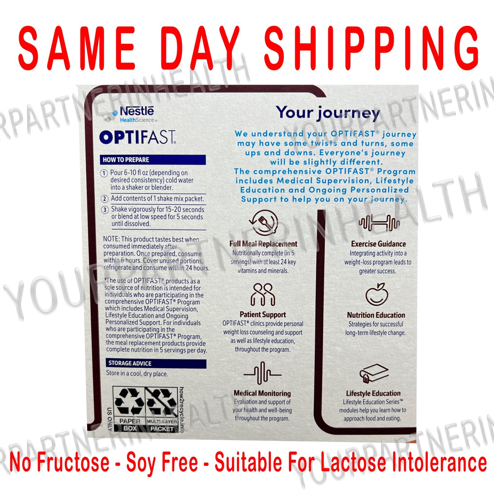 OPTIFAST 800 POWDER SHAKES | CHOCOLATE | 70 SERVINGS | MIX | NEW FORMULA