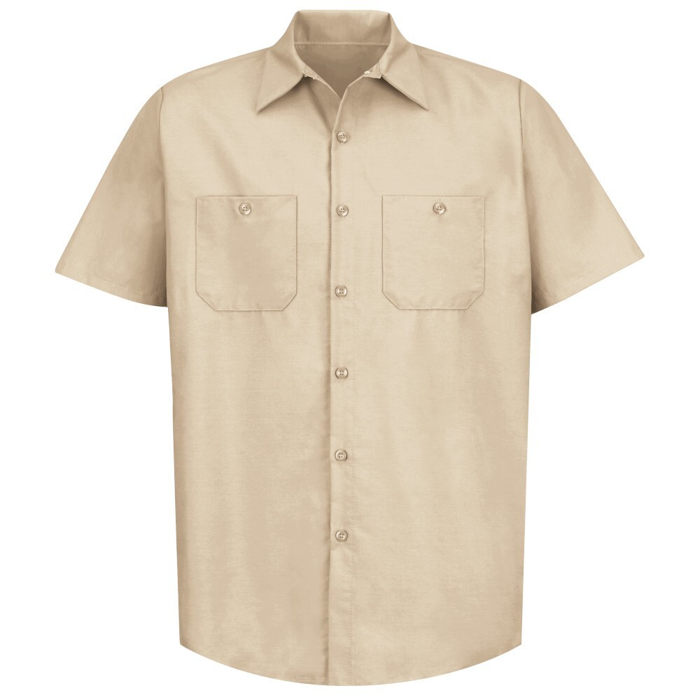 Red Kap Men's Work Shirt Short Sleeve Industrial Uniform