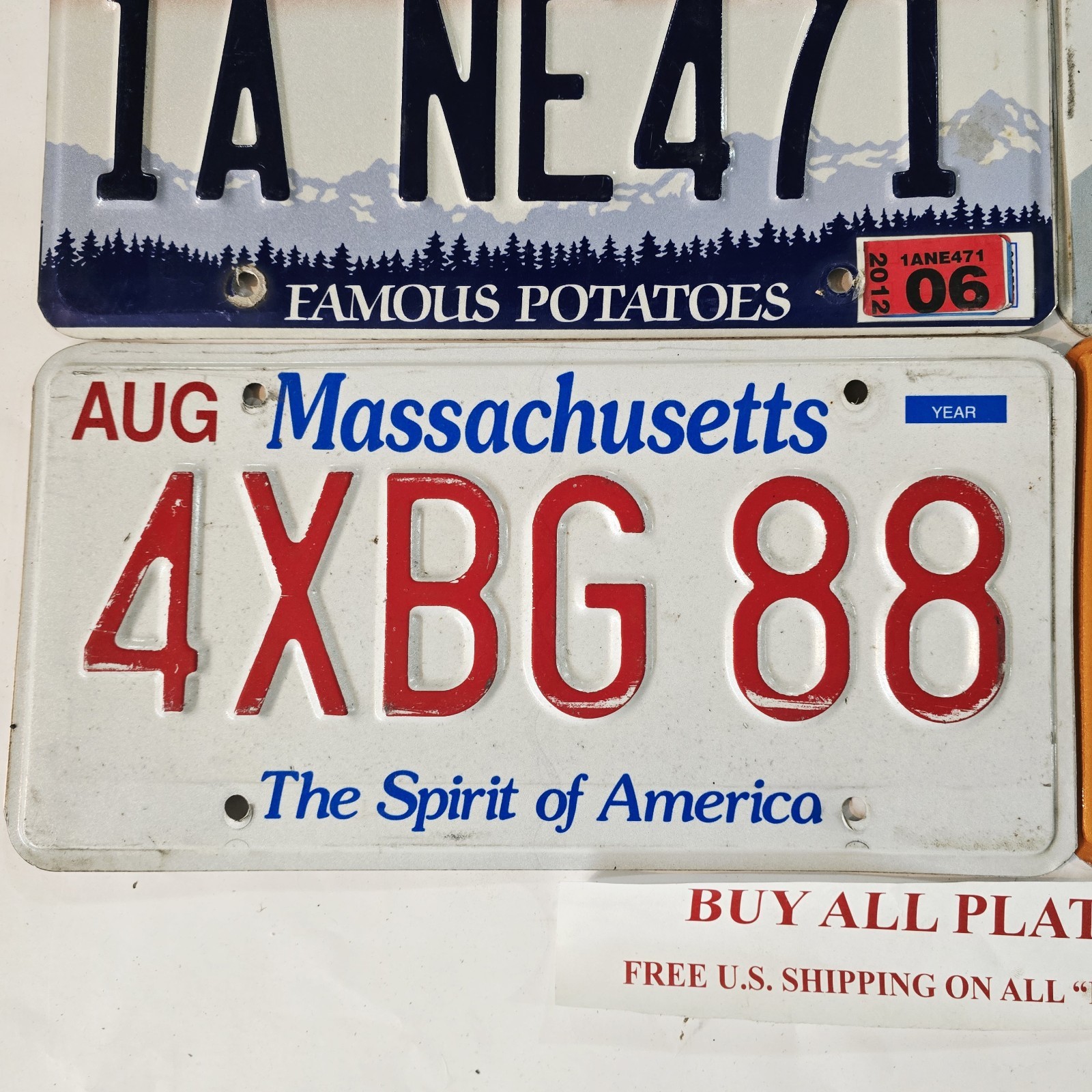 License Plate Lot RI MA ID IL🔥FREE📬🔥Rhode Island Massachusetts Idaho Illinois