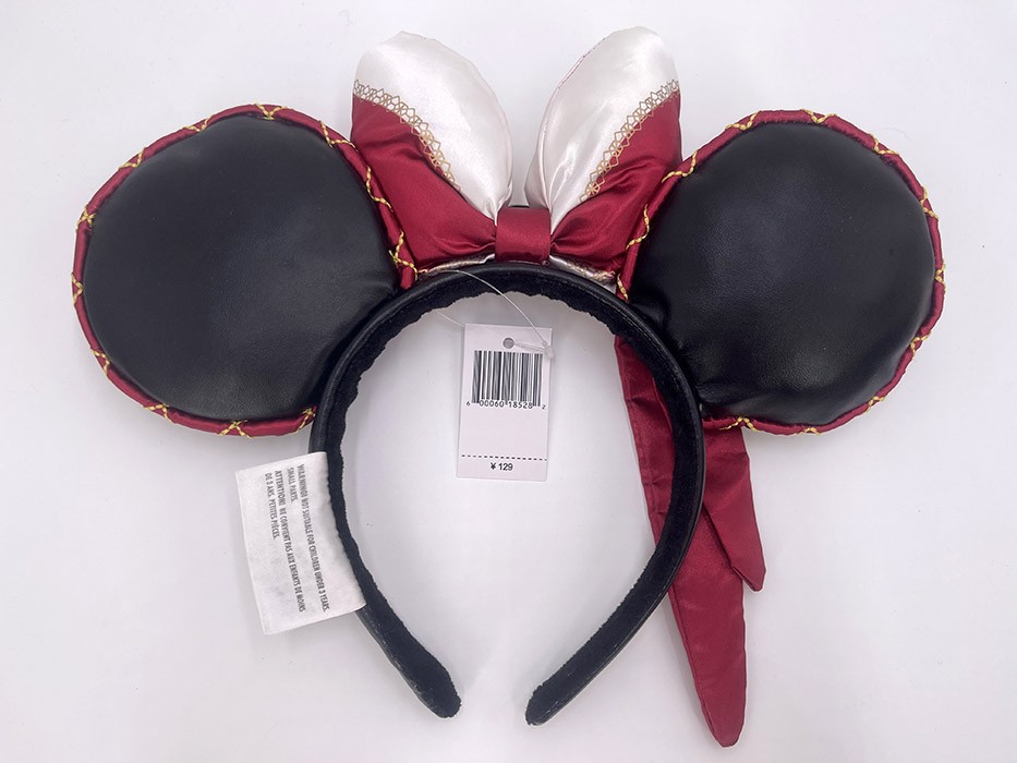 2025 Red Rare Headband Minnie Ears Pirates of the Caribbean Disney Attraction