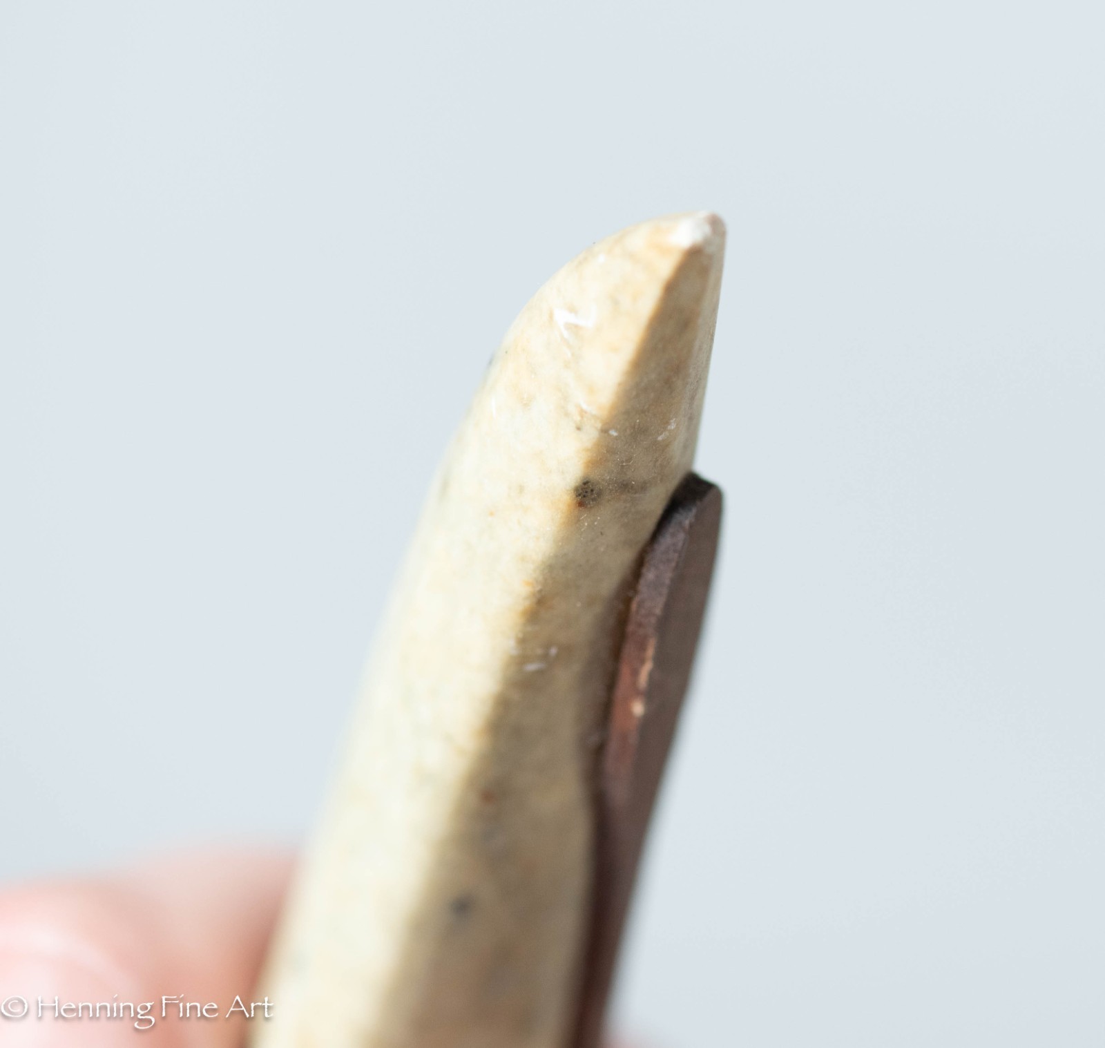 Beautiful Eskimo Carving of Spear Fisher in Kayak by Chuck Poupart, Lovely!