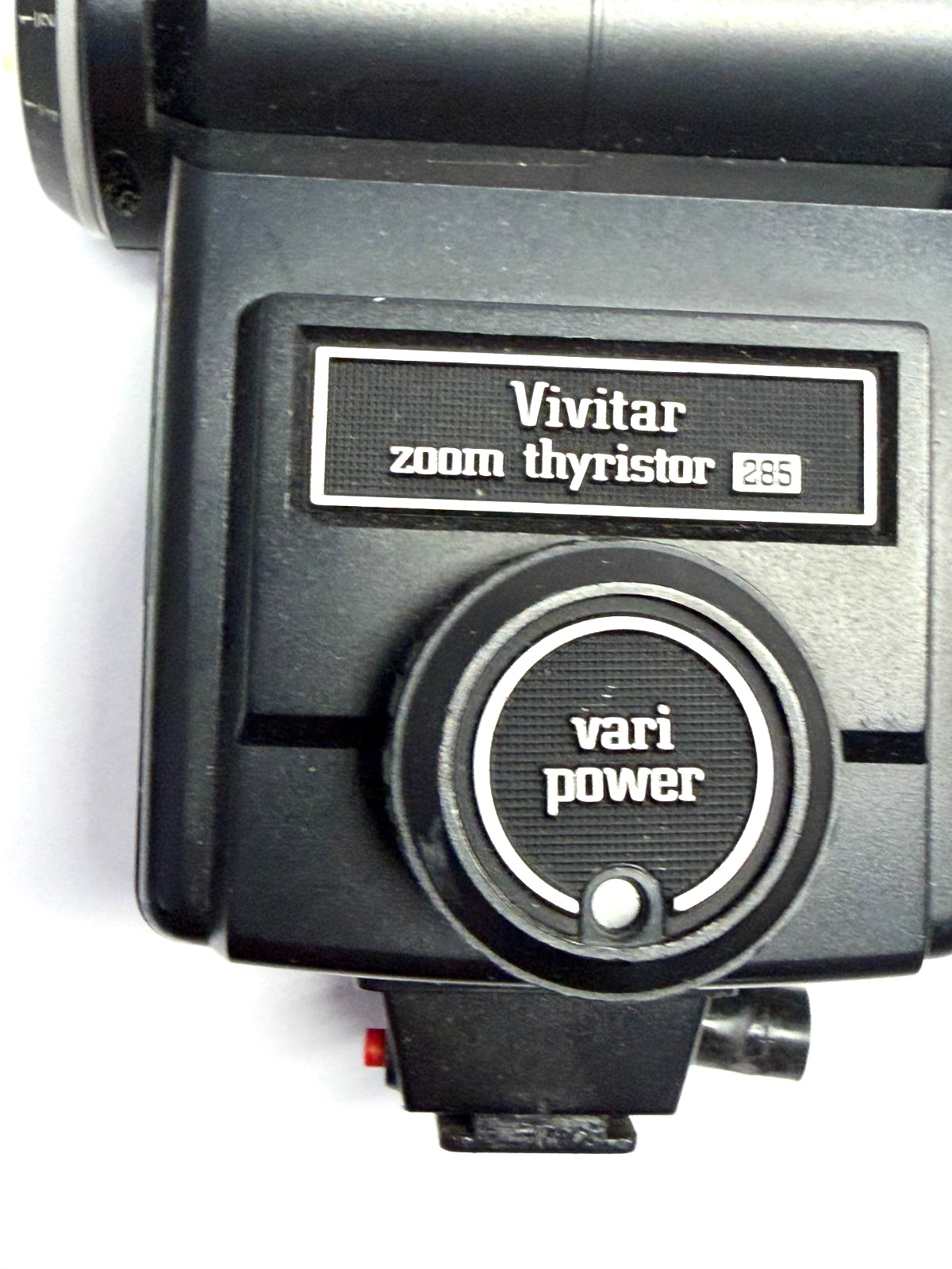 Vintage Vivitar Zoom Thyristor 285 Vari Power Shoe Mount Flash Black