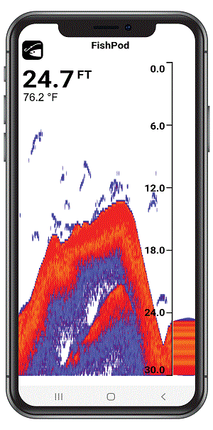 HawkEye FISHPOD® 5X BLUETOOTH WIRELESS CASTABLE SMART PHONE FISH FINDER