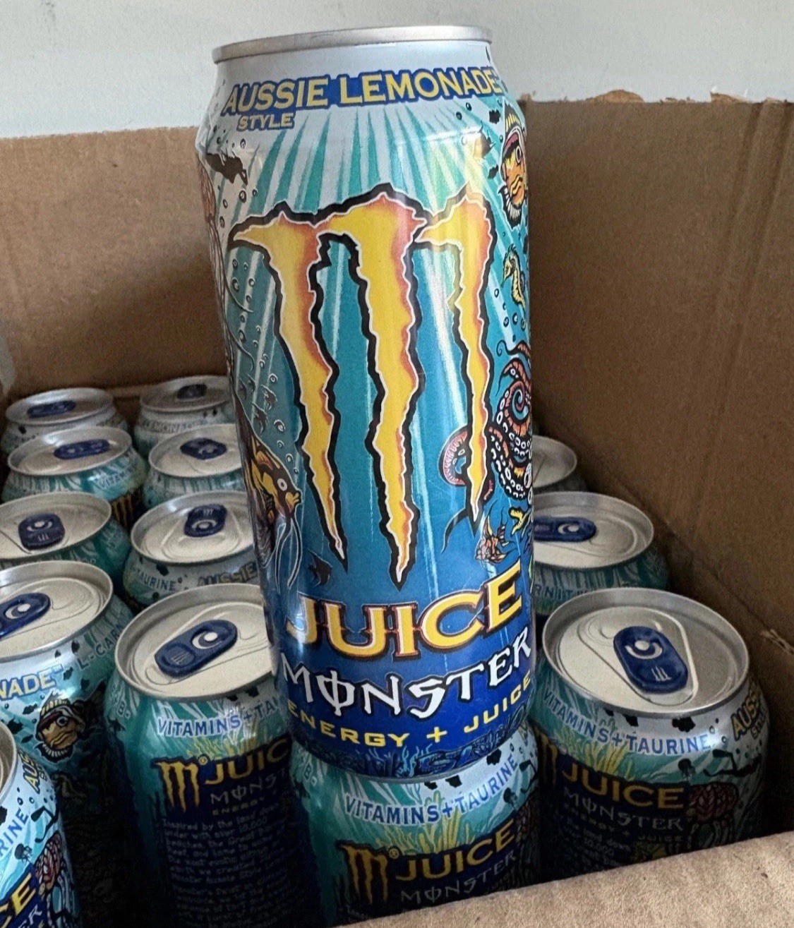 ( 15 Pack) Monster JUICE Exotic Aussie Style Lemonade Sports Energy Drink 16 Oz