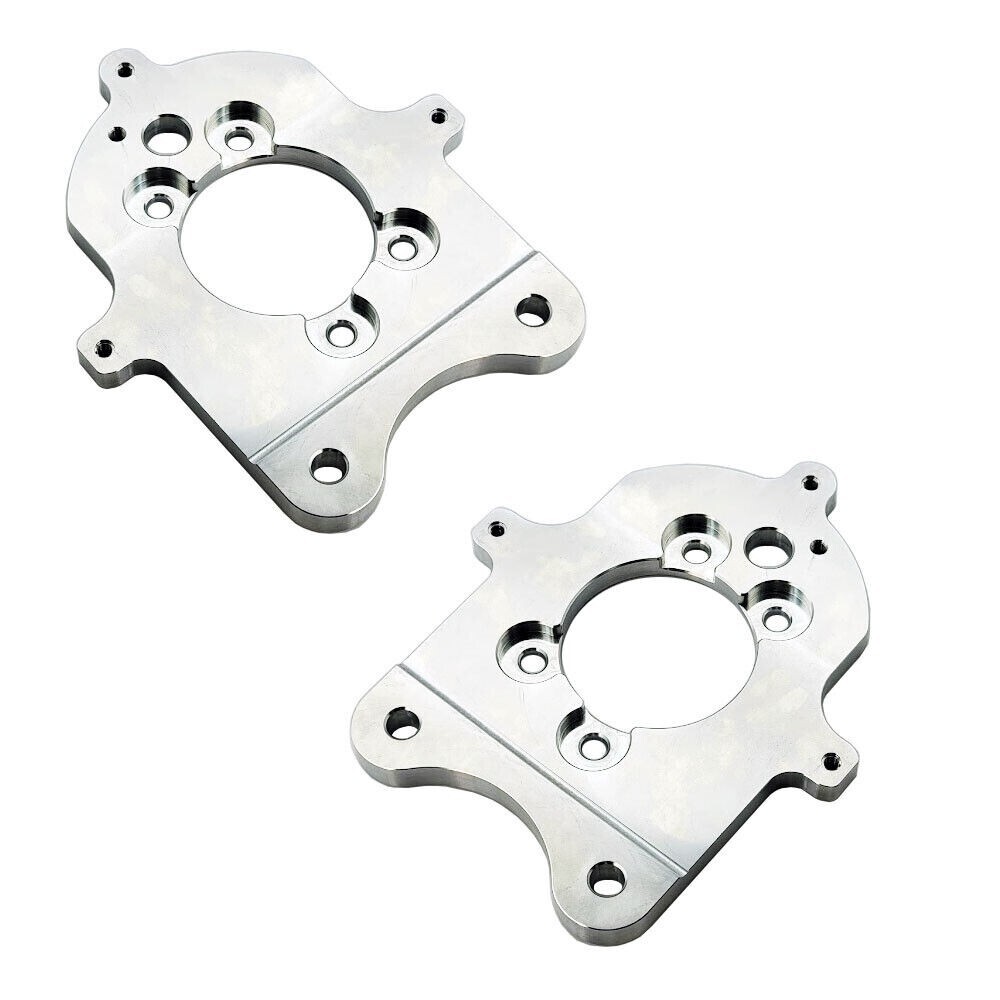 UPR 1994-2004 SN95 Cobra Rear Brake Caliper Conversion Mounting Brackets Silver