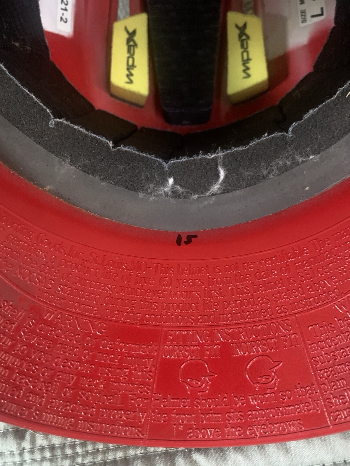 JJ Wetherholt Memphis Redbirds Game Used Autographed Batting Helmet - JSA COA