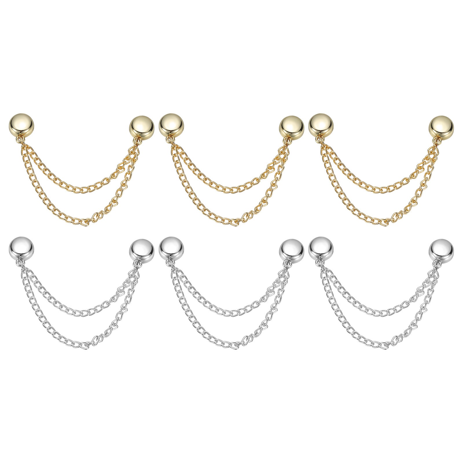 Metal Magnetic Clothing Clips, Magnetic Button Clips,Gold,Silver