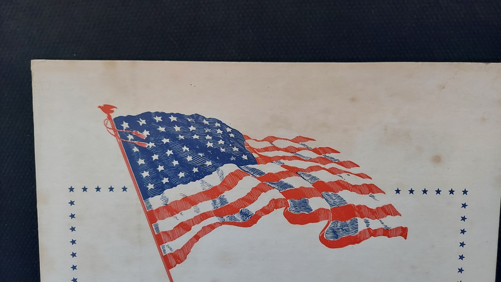 Orig. WWII Poster In Loyal Support Of Our Fighting Men Buy War Stamps & Bonds