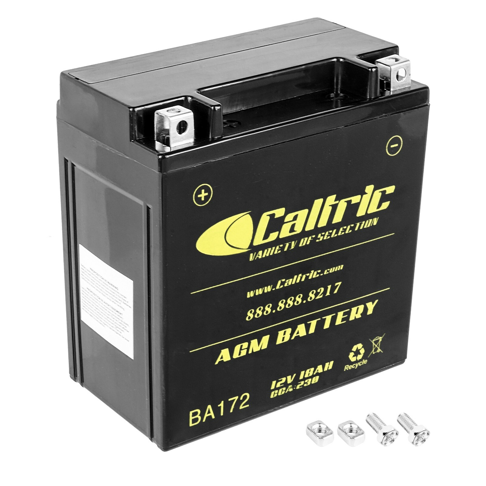 Caltric AGM Battery for Polaris 550 Indy 2014 2015 2016 2017 2018 / 4013045