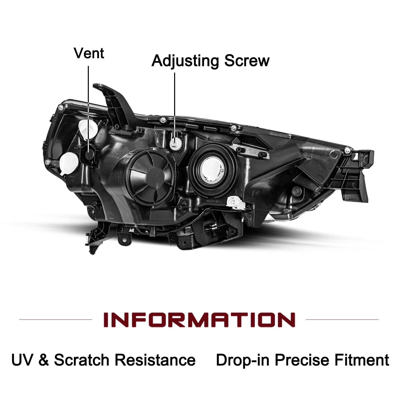 Headlight for 2014-2020 Toyota 4Runner Left and Right Side Headlamp Assembly