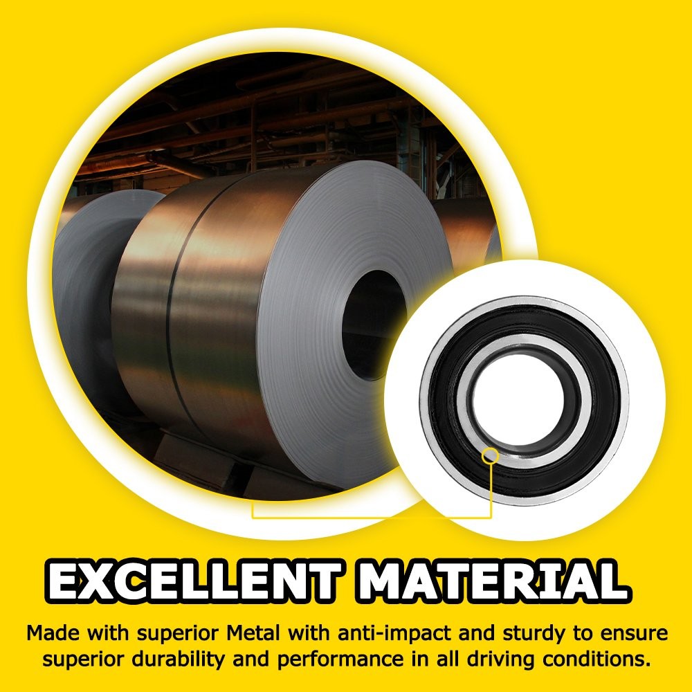 25mm ID Front Wheel Bearing Replace 1Kit For Harley 21" Wheels ABS Compatible US