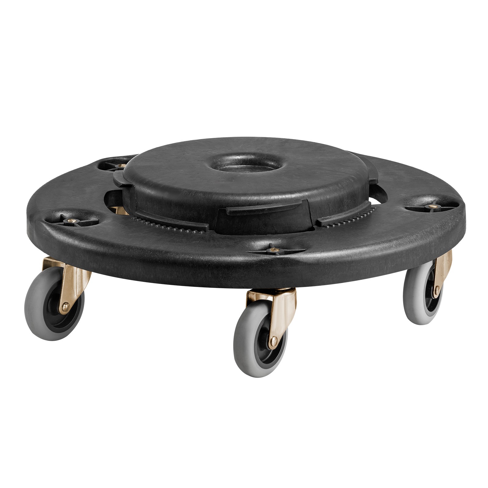 Round Trash Can Dolly Fit 20, 32, 44, 55 Gal Garbage Container 500lbs