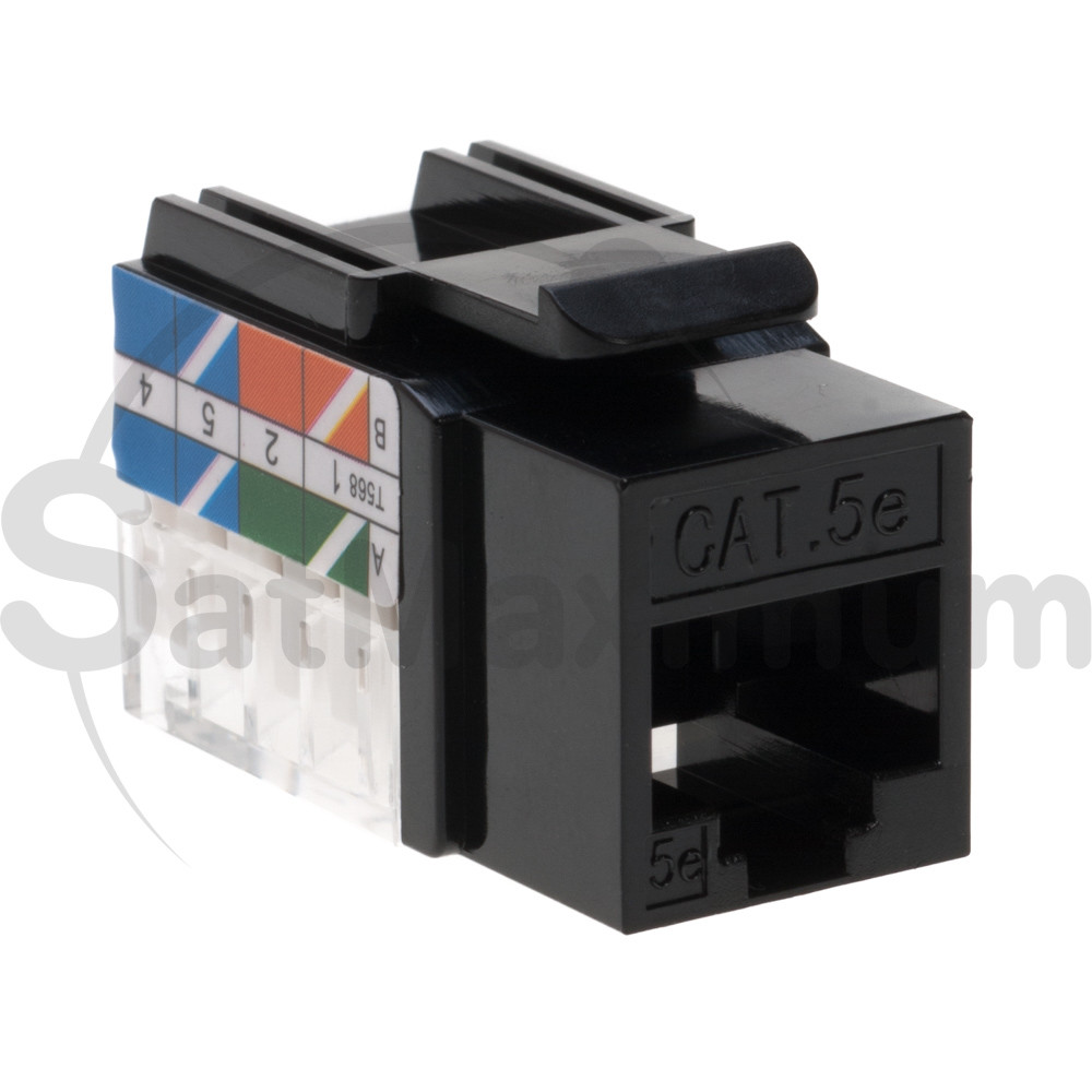 Keystone Jacks Cat5e Cat5 Cat6 Punch Down Jack 45 Degree Network Connector LOT