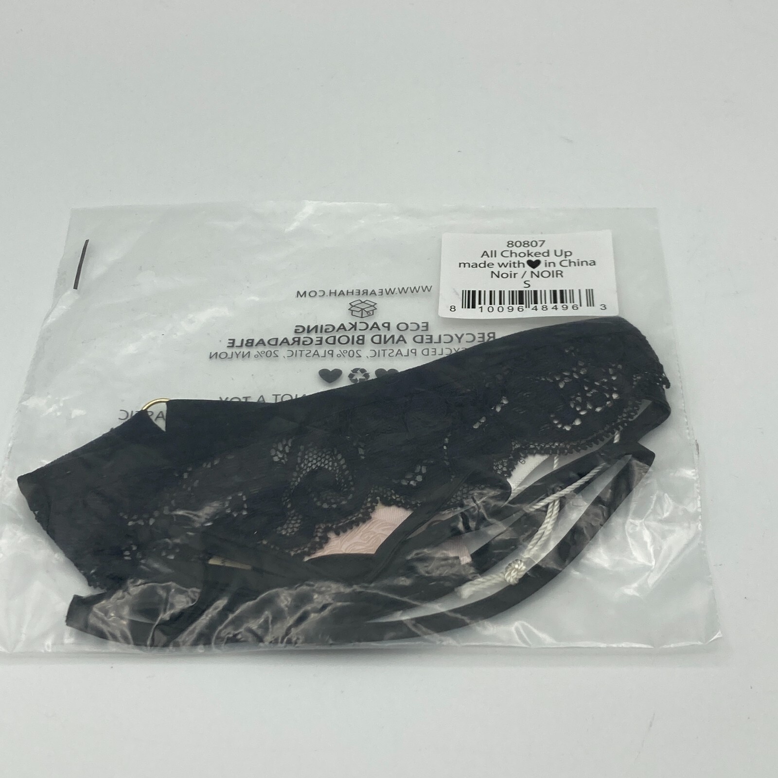 Free People Choker HAH All Choked Up Choker Black Small