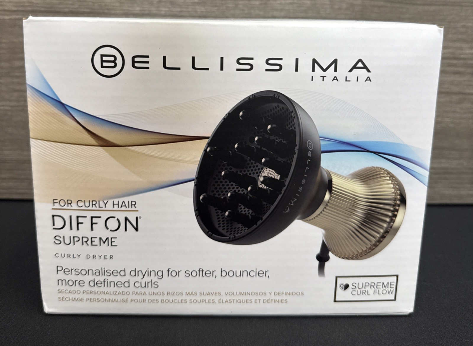 Bellissima Italia Diffon Supreme Ionic XL Diffuser & Hair Dryer for Curly Hair