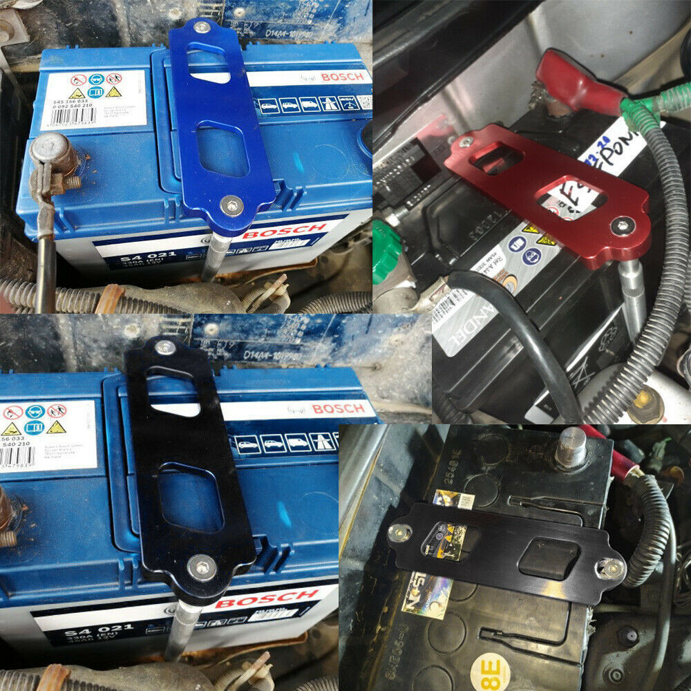 Mugen Red Oil Filler Cap Radiator Cap Cover Battery Tie Down w/ Hooks For Honda