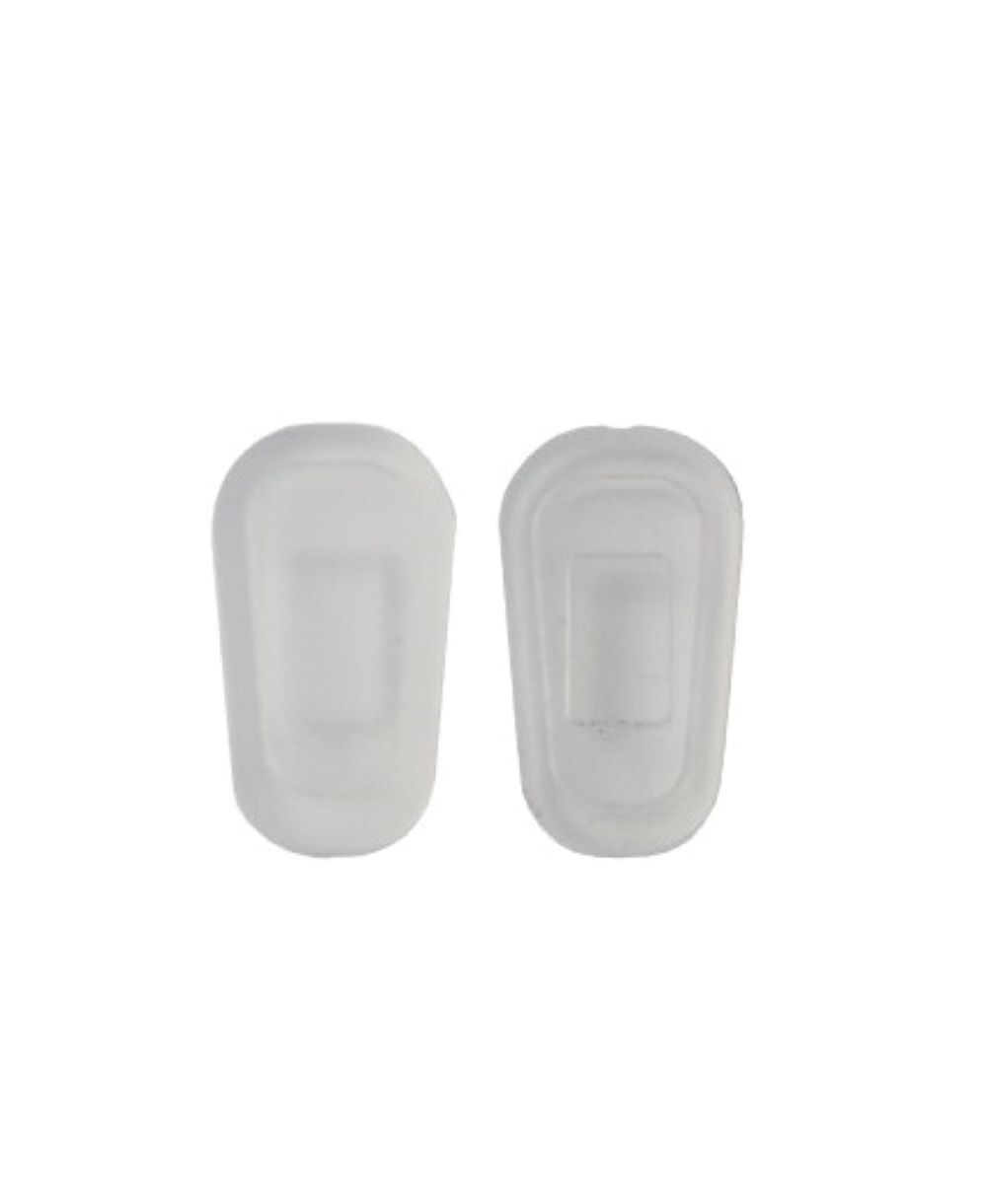 Nose Pad Covers SlipOn Eyewear Soft Silicon Large Clear 18mm, Ten (10) Pairs